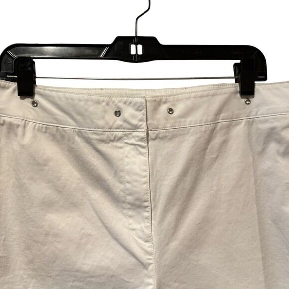 Talbots Women’s Wide Crop Pants Plus Size White Size 16 - Picture 4 of 10